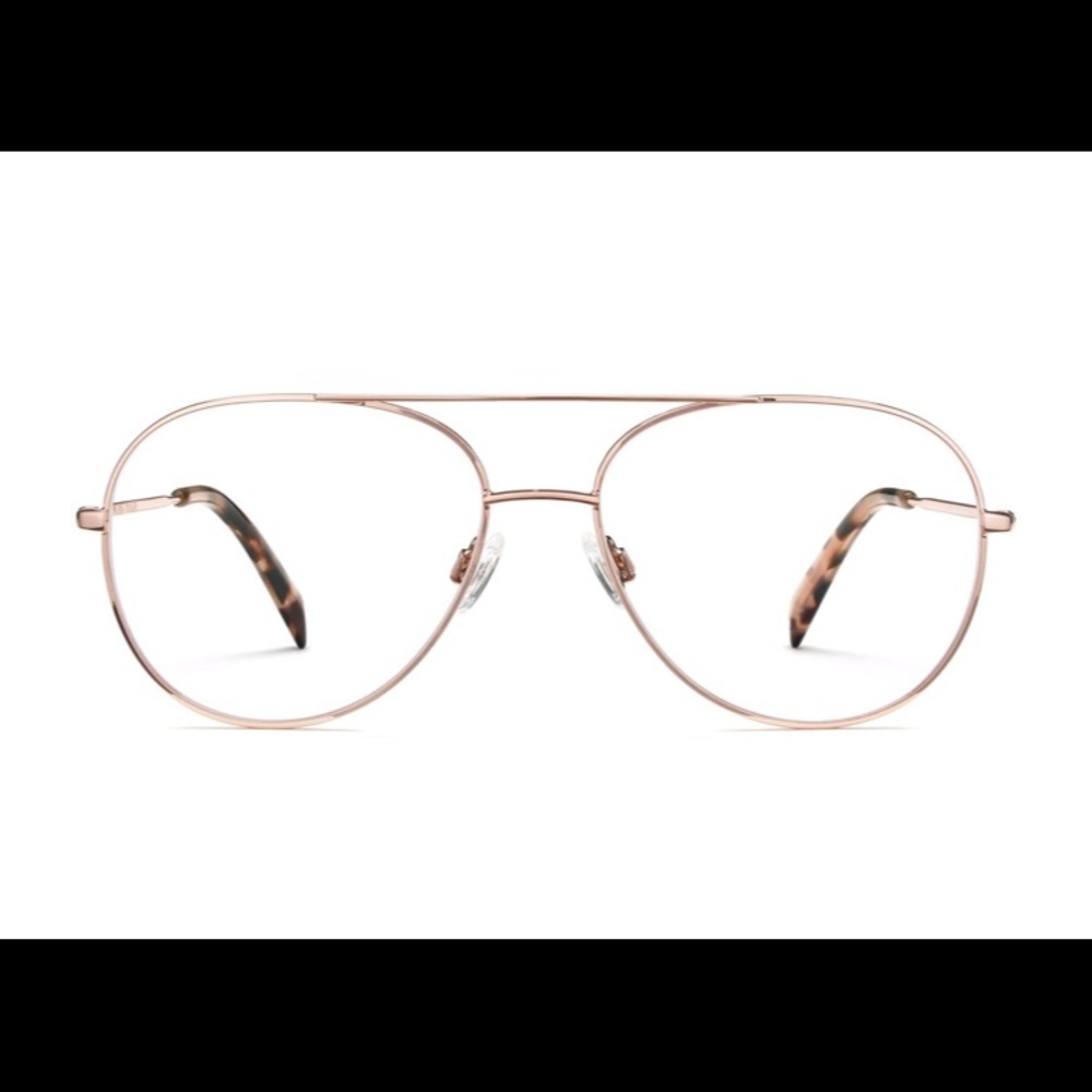 Non Prescription Glasses- York (Rose Gold)
